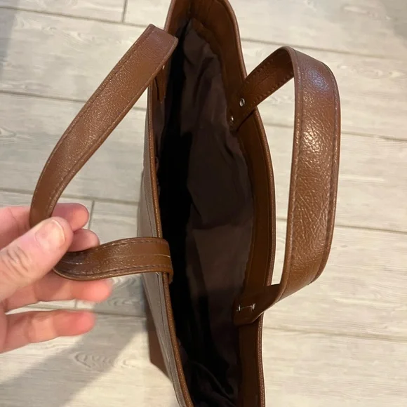 Colorful Geometric Cross-stitch Aztec Patterned Tote Bag with Brown Accents - Picture 5 of 14